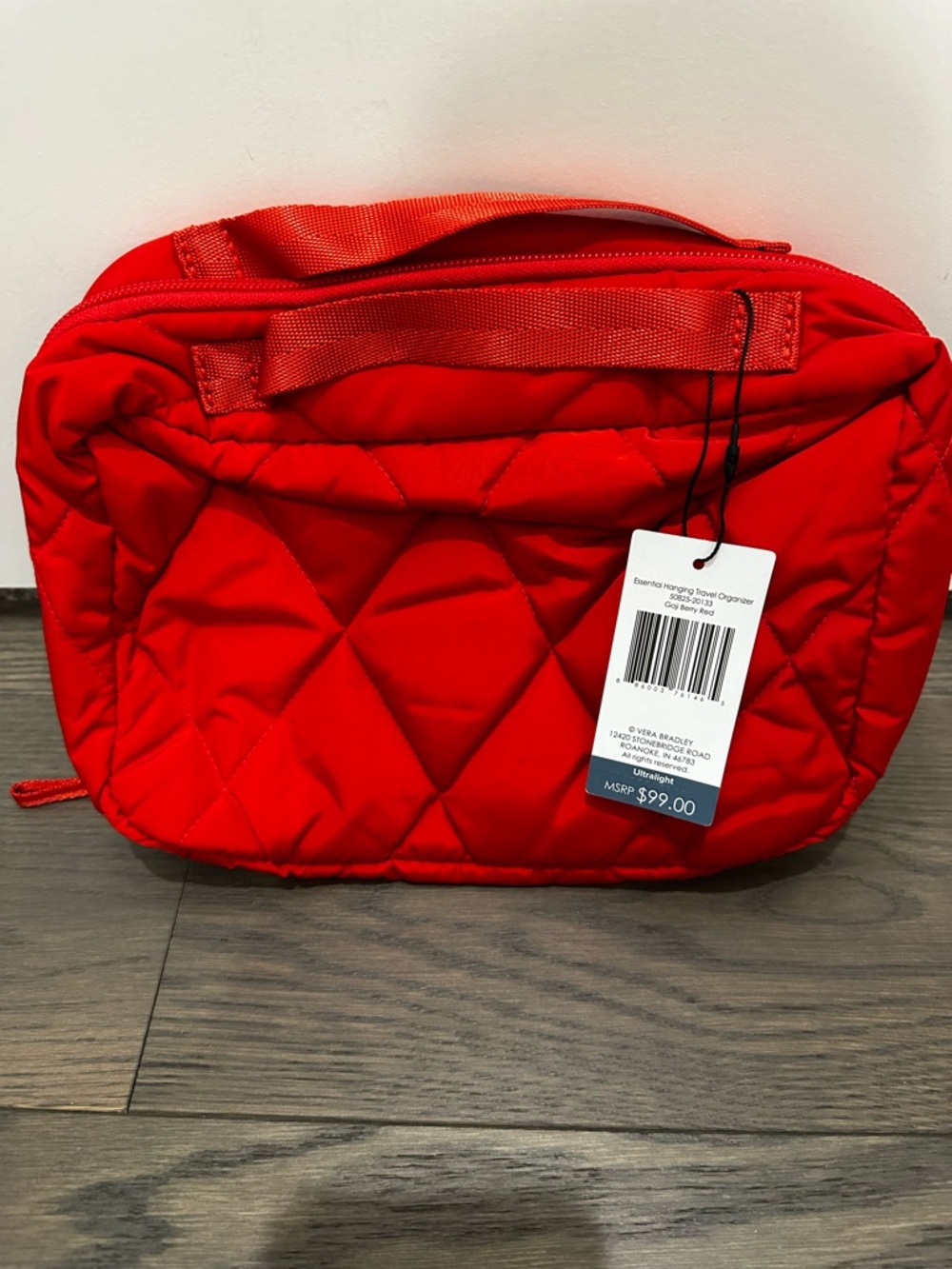 Vera Bradley Ultralight Essential Hanging Travel Organizer Nwt